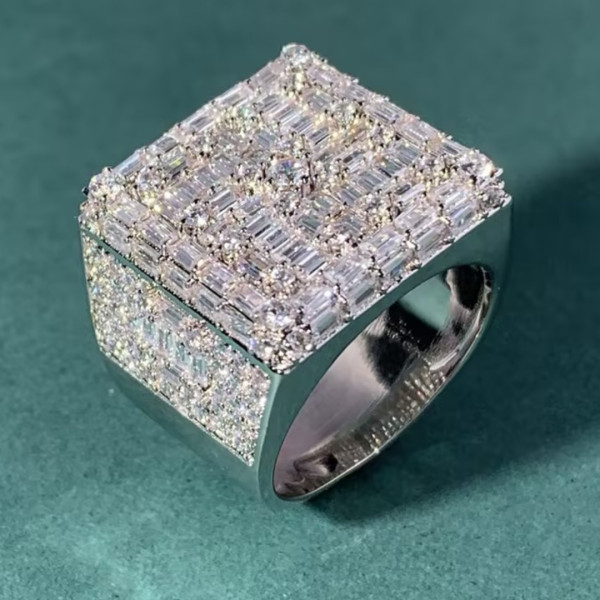 6ctw Baguette Cut White Sapphire Band Ring