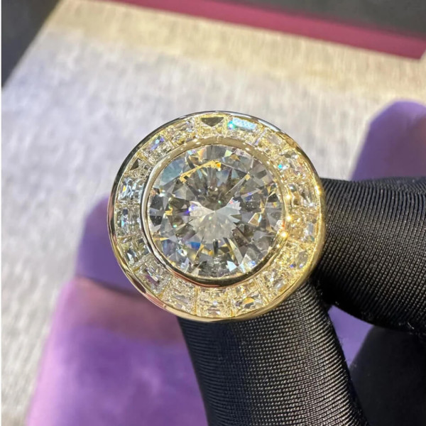 9.37 Carat Baguette Cut Diamond Ring