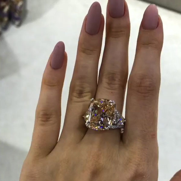 Handmade Cushion Cut 925 Sterling Silver Ring
